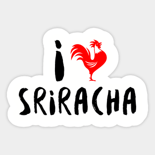 I Heart Sriracha Sticker